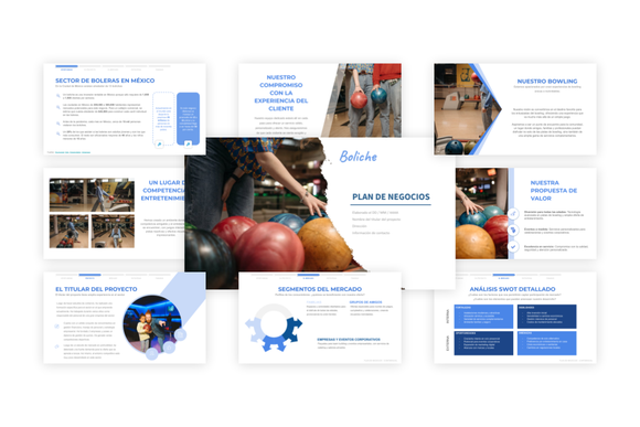 Un ejemplo gratuito de presentación de un proyecto de boliche