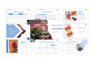 Un ejemplo gratuito de presentación de un proyecto de carnicería