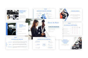 Un ejemplo gratuito de presentación de un proyecto de empresa de alquiler de coches