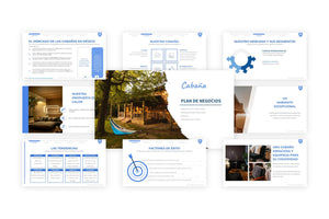 Un ejemplo gratuito de presentación de un proyecto de negocio de alquiler de cabañas