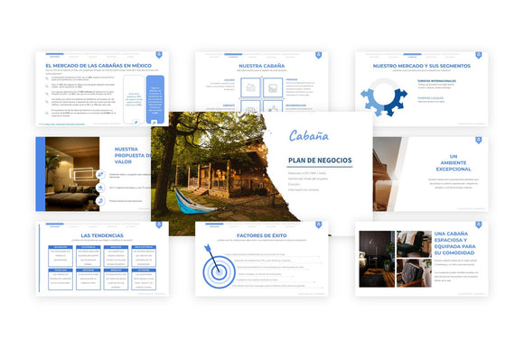 Un ejemplo gratuito de presentación de un proyecto de negocio de alquiler de cabañas