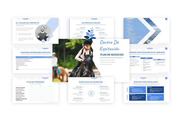 Un ejemplo gratuito de presentación de un proyecto de centro ecuestre