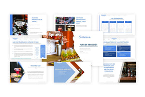 Un ejemplo gratuito de presentación de un proyecto de coctelería