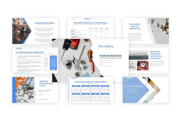 Un ejemplo gratuito de presentación de un proyecto de ferretería