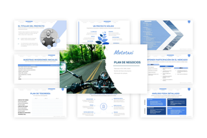 Un ejemplo gratuito de presentación de un proyecto de empresa de mototaxis