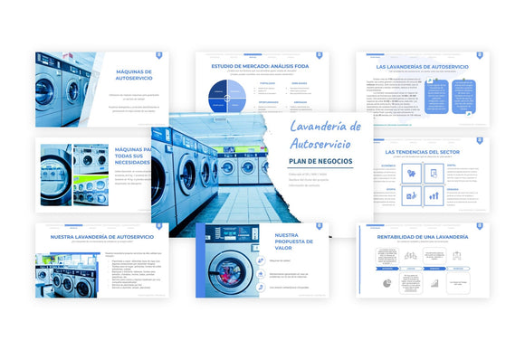 Un ejemplo gratuito de presentación de un proyecto de lavandería autoservicio