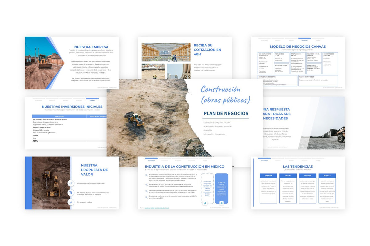 Un plan de negocios para una empresa de construcción – Modelos de plan ...